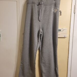 Caren Sport Kiss Me Love Me Women's Gray Track Pants Size 3X